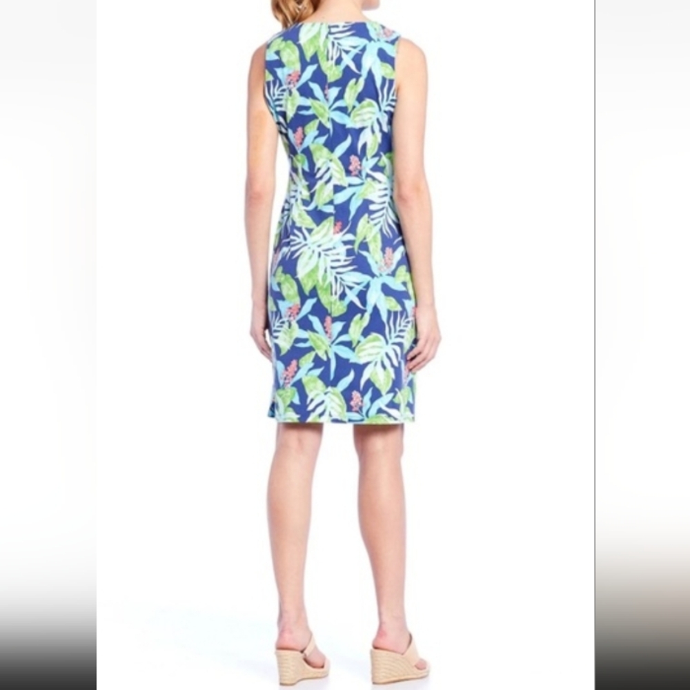 J. McLaughlin Blue and Green Floral Dress.New No Tag - Picture 2 of 7
